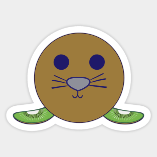 Kawaii Cute Kiwi Baby Seal Sticker